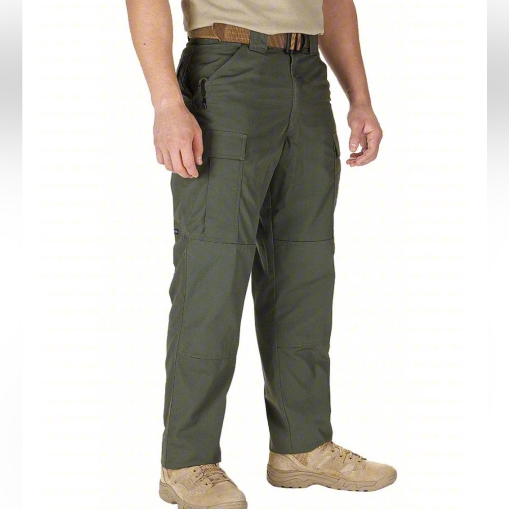 5.11 Tactical Series Olive Green Ripstop Canvas Cotton Cargo Pants Size Medium